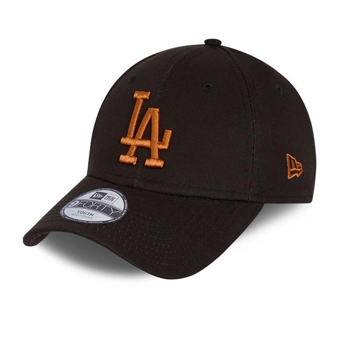 LA Dodgers Essential Youth 9FORTY Lippis Mustat - New Era Lippikset Tukkukauppa FI-356497